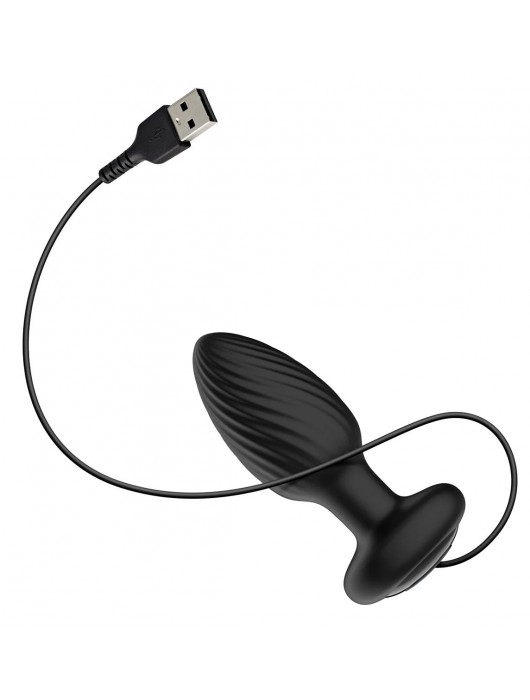 Черная анальная вибровтулка Nexus Tornado - 9,8 см. - Nexus Range