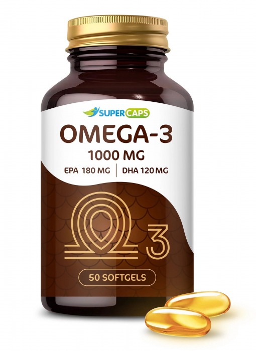 Пищевая добавка SuperCaps OMEGA-3 - 50 капсул (1000 мг) - SuperCaps - купить с доставкой в Новочебоксарске