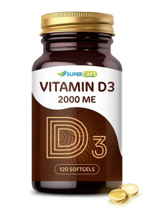 Пищевая добавка SuperCaps VITAMIN D3 2000 ME - 120 капсул - SuperCaps - купить с доставкой в Новочебоксарске