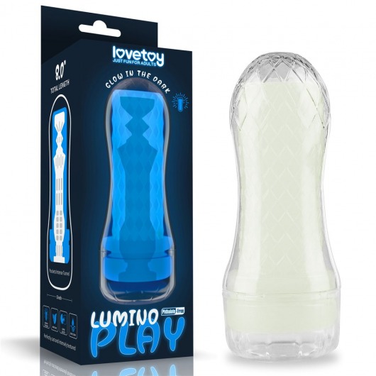 Светящийся в темноте мастурбатор Lumino Play Masturbator Pocketed - Lovetoy - в Новочебоксарске купить с доставкой