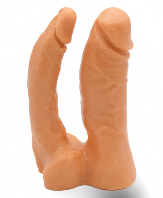 Двойной фаллоимитатор на трусиках с плугом - 15 см. - LOVETOY (А-Полимер) - купить с доставкой в Новочебоксарске