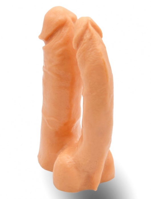 Двойной фаллоимитатор на трусиках с плугом - 15 см. - LOVETOY (А-Полимер) - купить с доставкой в Новочебоксарске