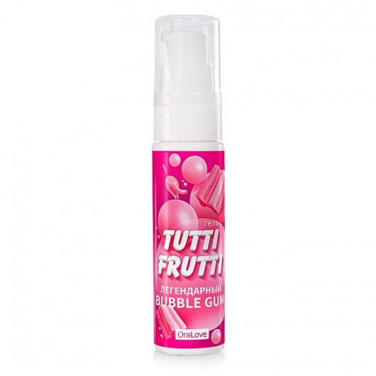 Интимный гель на водной основе Tutti-Frutti Bubble Gum - 30 гр. - Биоритм - купить с доставкой в Новочебоксарске