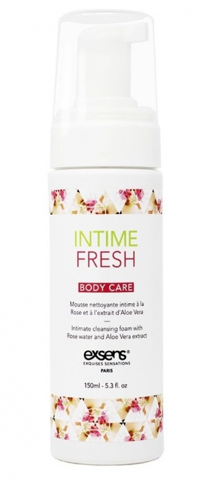 Органическая интимная очищающая пенка Intime Fresh - 150 мл. - Exsens - купить с доставкой в Новочебоксарске