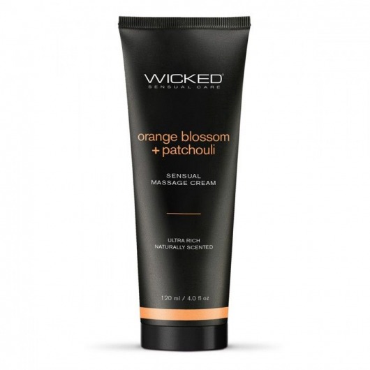 Массажный легкий крем WICKED Orange Blossom plus Patchouli - 120 мл. - Wicked - купить с доставкой в Новочебоксарске