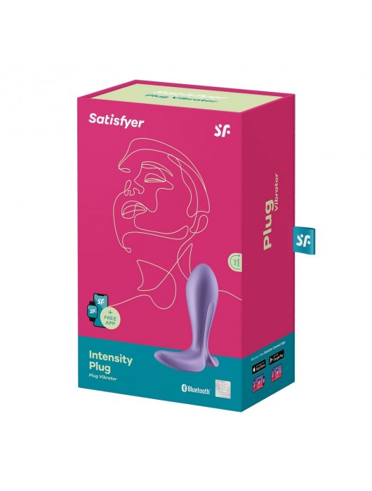 Фиолетовый анальный вибростимулятор Intensity Plug - Satisfyer - в Новочебоксарске купить с доставкой
