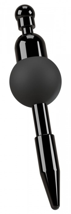 Черный уретральный вибростимулятор Vibrating Penis Plug - Orion - купить с доставкой в Новочебоксарске