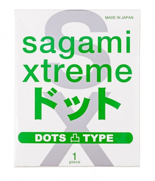 Презерватив Sagami Xtreme Type-E с точками - 1 шт. - Sagami - купить с доставкой в Новочебоксарске