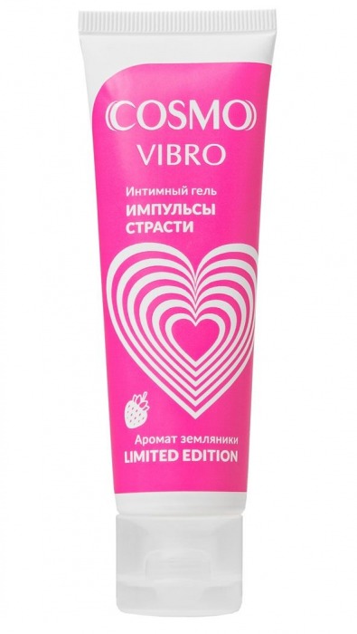 Возбуждающий гель на водно-силиконовой основе Cosmo Vibro с ароматом земляники - 50 гр. - Биоритм - купить с доставкой в Новочебоксарске