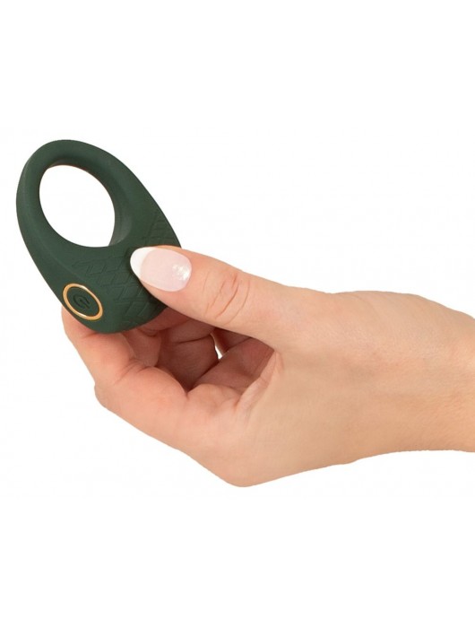 Зеленое эрекционное виброкольцо Luxurious Vibro Cock Ring - Orion - в Новочебоксарске купить с доставкой