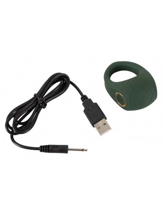 Зеленое эрекционное виброкольцо Luxurious Vibro Cock Ring - Orion - в Новочебоксарске купить с доставкой