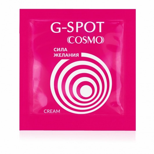 Стимулирующий интимный крем для женщин Cosmo G-spot - 2 гр. - Биоритм - купить с доставкой в Новочебоксарске