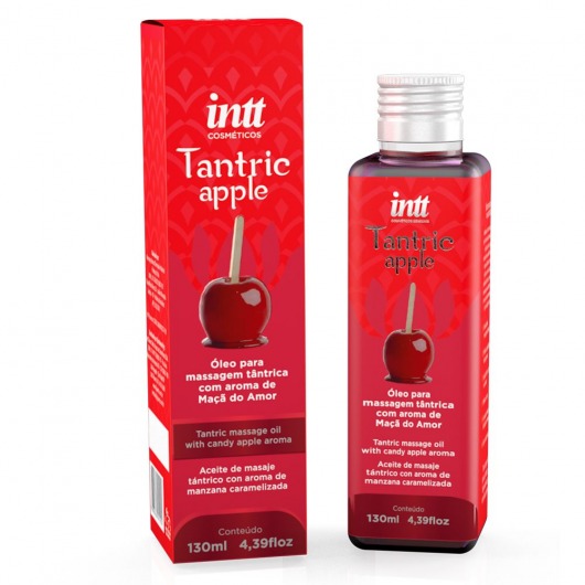 Массажное масло Tantric Apple с ароматом яблока - 130 мл. - INTT - купить с доставкой в Новочебоксарске