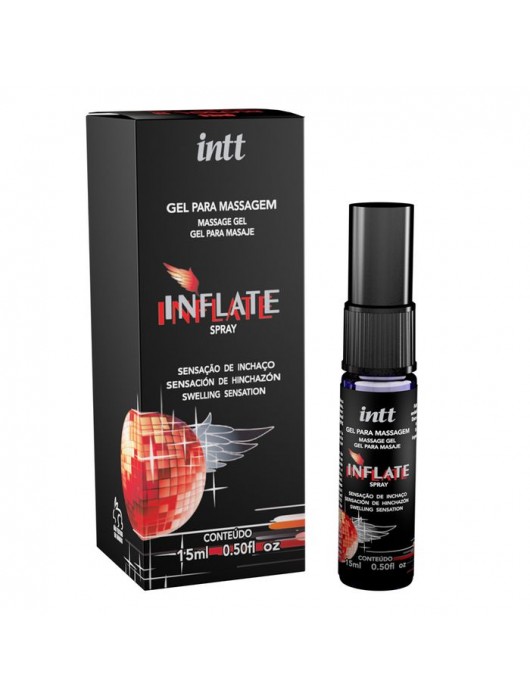 Мужской возбуждающий спрей Inflate - 15 мл. - INTT - купить с доставкой в Новочебоксарске