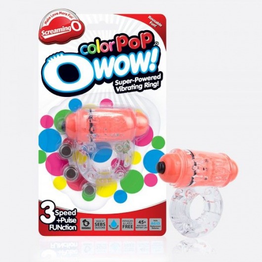 Неоновое оранжевое кольцо на пенис O wow! - Screaming O - в Новочебоксарске купить с доставкой