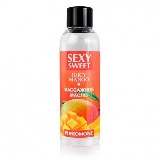 Массажное масло Sexy Sweet Juicy Mango с феромонами и ароматом манго - 75 мл. - Биоритм - купить с доставкой в Новочебоксарске