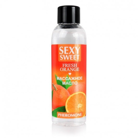 Массажное масло Sexy Sweet Fresh Orange с ароматом апельсина и феромонами - 75 мл. - Биоритм - купить с доставкой в Новочебоксарске