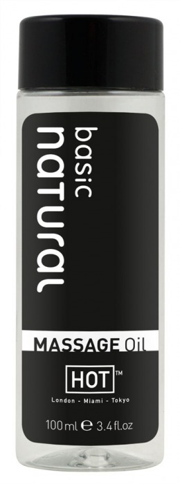 Массажное масло для тела Natural Basic - 100 мл. - HOT - купить с доставкой в Новочебоксарске