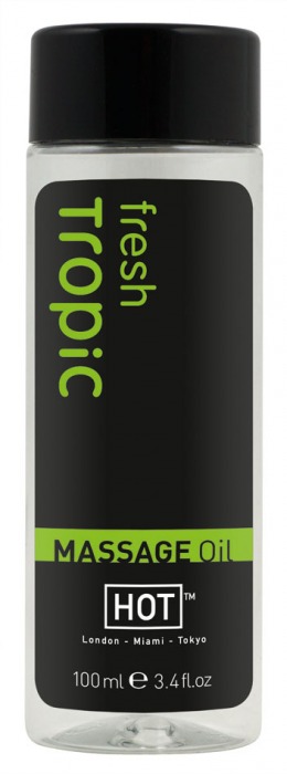 Массажное масло для тела Tropic Fresh - 100 мл. - HOT - купить с доставкой в Новочебоксарске