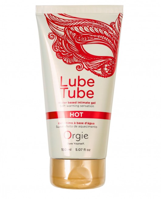 Интимный гель на водной основе Lube Tube Hot с разогревающим эффектом - 150 мл. - ORGIE - купить с доставкой в Новочебоксарске