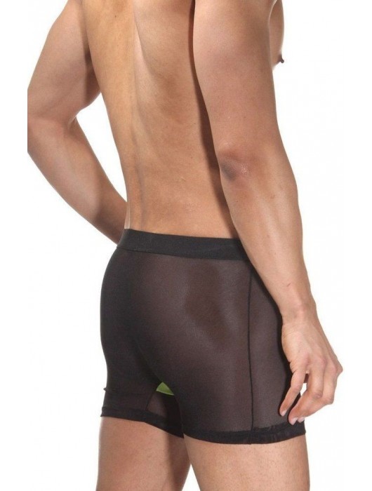 Мужские полупрозрачные трусы-боксеры с неоновой вставкой - La Blinque купить с доставкой