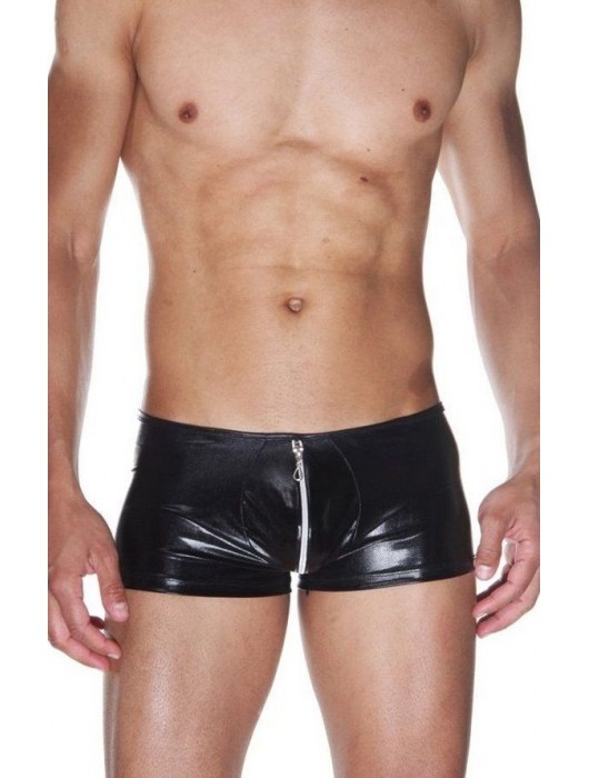 Мужские wet-look трусы-боксеры с застежкой-молнией - La Blinque купить с доставкой