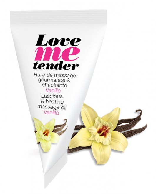 Съедобное согревающее массажное масло Love Me Tender Vanilla с ароматом ванили - 10 мл. - Love to Love - купить с доставкой в Новочебоксарске