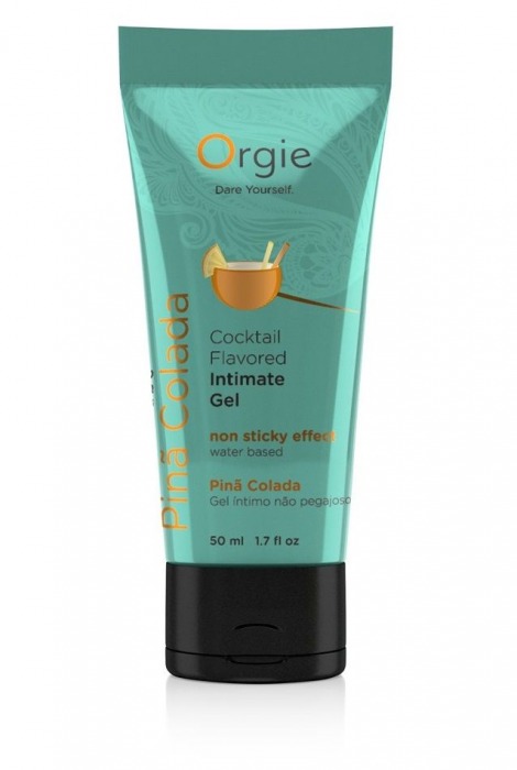 Съедобный интимный гель Orgie Lube Tube Cocktail Pina Colada - 50 мл. - ORGIE - купить с доставкой в Новочебоксарске
