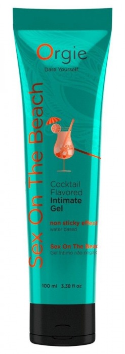 Съедобный интимный гель Orgie Lube Tube Cocktail Sex On The Beach - 100 мл. - ORGIE - купить с доставкой в Новочебоксарске