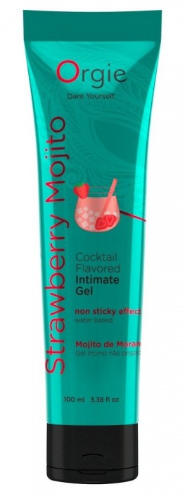 Съедобный интимный гель Orgie Lube Tube Cocktail Strawberry Mojito - 100 мл. - ORGIE - купить с доставкой в Новочебоксарске