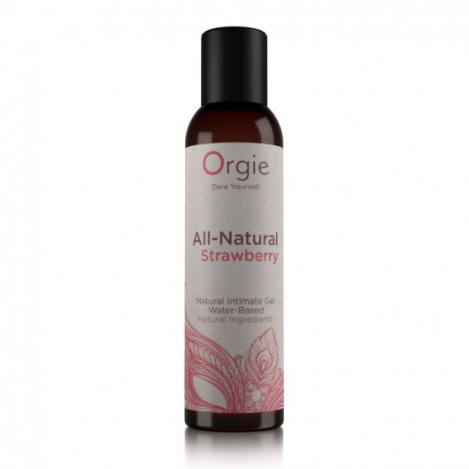 Интимный гель на водной основе All-Natural Strawberry с ароматом клубники - 150 мл. - ORGIE - купить с доставкой в Новочебоксарске