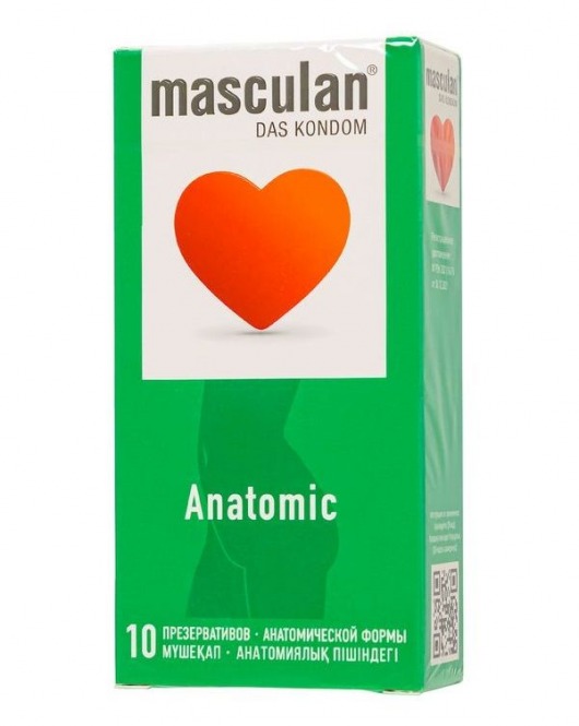 Презервативы анатомической формы Masculan Anatomic - 10 шт. - Masculan - купить с доставкой в Новочебоксарске