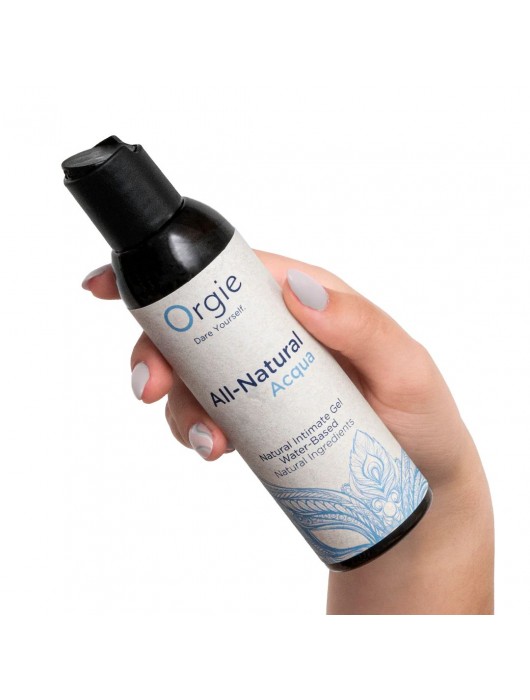 Интимный гель на водной основе Orgie All-Natural Acqua - 150 мл. - ORGIE - купить с доставкой в Новочебоксарске