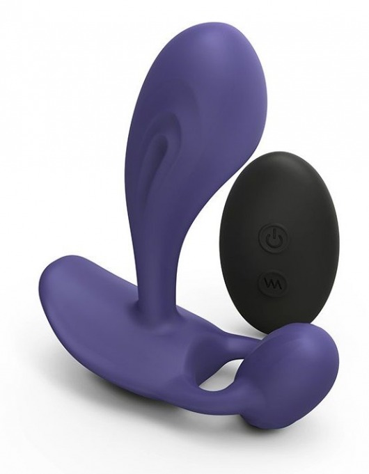 Темно-синий вибромассажер Witty P G Vibrator with Remote Control - Love to Love - в Новочебоксарске купить с доставкой