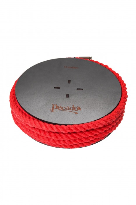Красная веревка для шибари на катушке - 10 м. - Pecado - купить с доставкой в Новочебоксарске