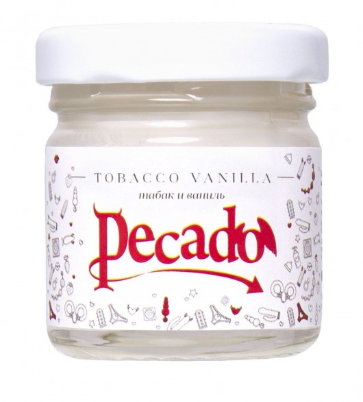 Массажная свеча Tobacco Vanilla - 35 мл. - Pecado - купить с доставкой в Новочебоксарске