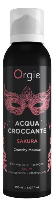 Хрустящая пенка для массажа Orgie Acqua Croccante Sakura с ароматом сакуры - 150 мл. - ORGIE - купить с доставкой в Новочебоксарске
