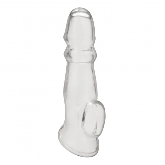 Прозрачная насадка для пениса Girthy Penis Enhancing Sleeve Extension - 17,1 см. - BlueLine - в Новочебоксарске купить с доставкой