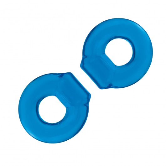 Комплект из двух колец для пениса 2-Pack Ultra-Stretch Stamina Endurance Ring - BlueLine - в Новочебоксарске купить с доставкой