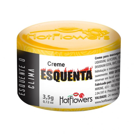 Возбуждающий крем Esquenta с разогревающим эффектом - 3,5 гр. - HotFlowers - купить с доставкой в Новочебоксарске