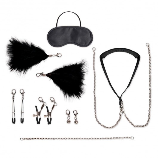 Большой эротический набор из 12 предметов Interchangeable Collar   Nipple Clips Set - Lux Fetish - купить с доставкой в Новочебоксарске