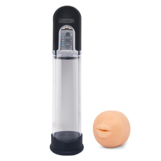 Автоматическая вакуумная помпа-мастурбатор Blowjob Auto Sucker Penis Enlarger Pump - Lux Fetish - в Новочебоксарске купить с доставкой