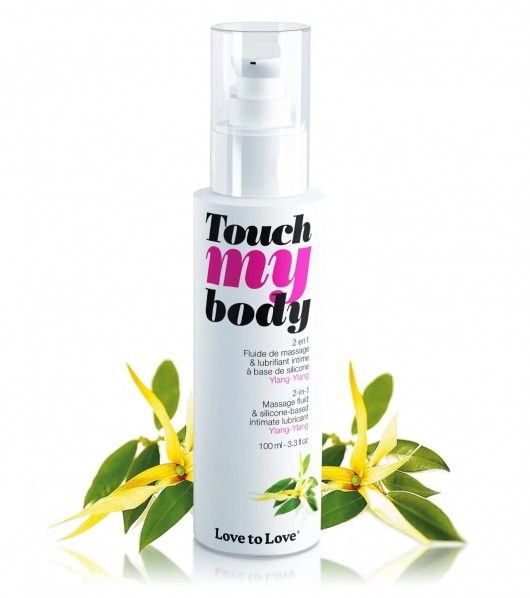 Силиконовый лубрикант 2-в-1 Touch My Body с ароматом иланг-иланга - 100 мл. - Love to Love - купить с доставкой в Новочебоксарске