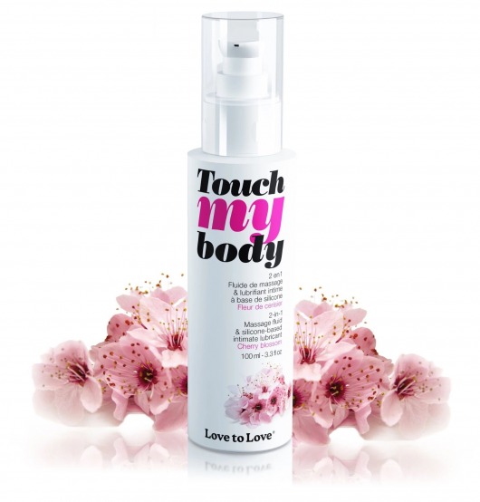 Силиконовый лубрикант 2-в-1 Touch My Body с ароматом вишнёвого цвета - 100 мл. - Love to Love - купить с доставкой в Новочебоксарске