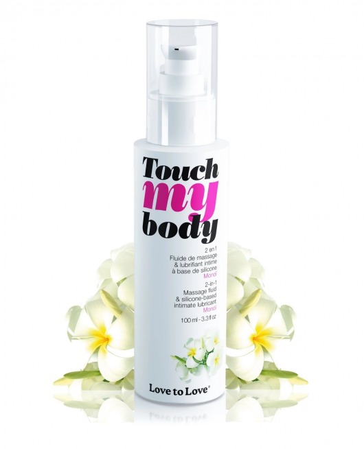 Силиконовый лубрикант 2-в-1 Touch My Body с ароматом моной - 100 мл. - Love to Love - купить с доставкой в Новочебоксарске