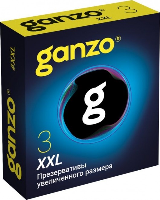 Презервативы увеличенного размера Ganzo XXL - 3 шт. - Ganzo - купить с доставкой в Новочебоксарске