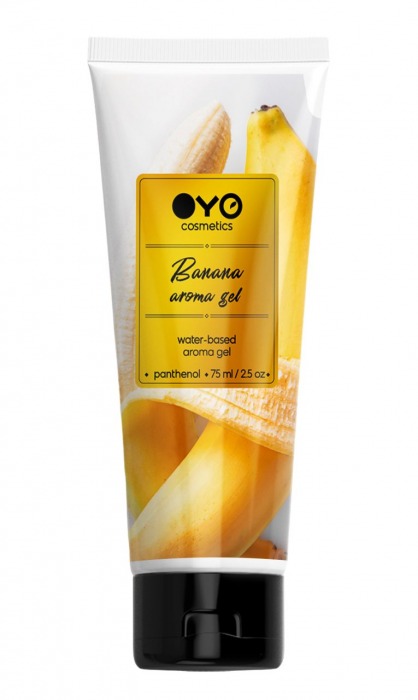 Лубрикант на водной основе OYO Aroma Gel Banana с ароматом банана - 75 мл. - OYO - купить с доставкой в Новочебоксарске
