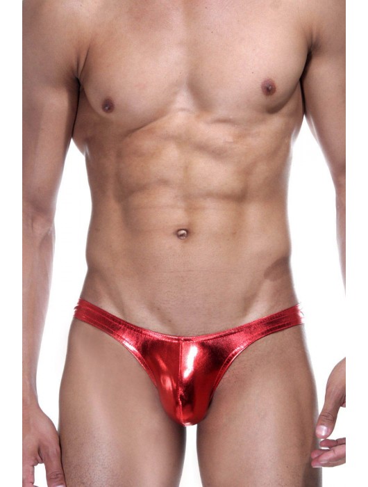 Красные блестящие мужские трусы-слипы - Don Moris купить с доставкой
