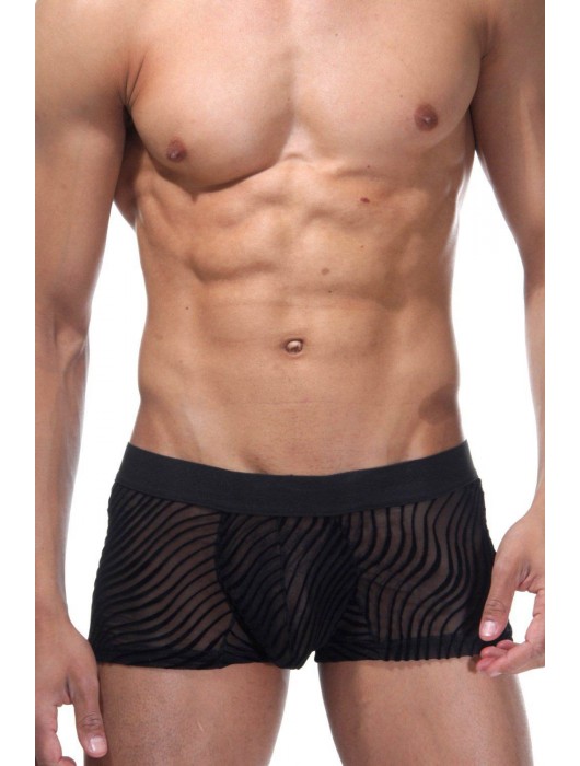 Черные полупрозрачные трусы-хипсы - Don Moris купить с доставкой