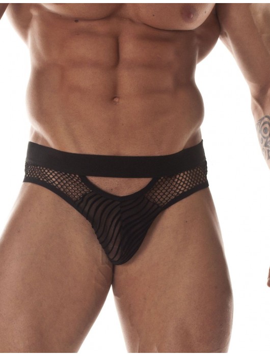 Сексуальные полупрозрачные трусы-слипы с сетчатыми вставками - Don Moris купить с доставкой